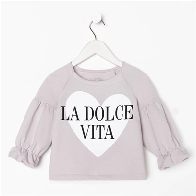 Свитшот для девочки KAFTAN «Amore», размер 30 (98-104)