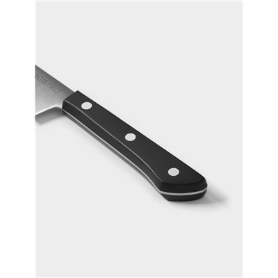 Нож кухонный овощной Magistro Hinshitsu, нержавеющая сталь, лезвие 10.6 см, длина 24 см, чёрный