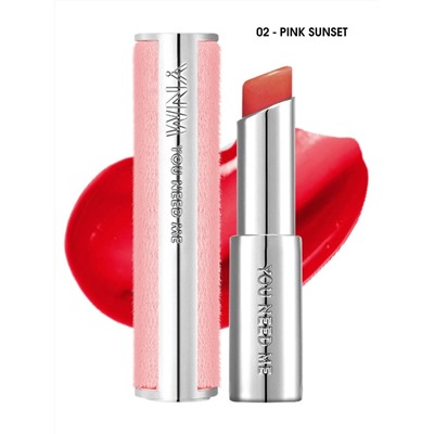 Y.N.M - БАЛЬЗАМ ДЛЯ ГУБ CANDY GLOSS BALM 02 PINK SUNSET, 3 ГР