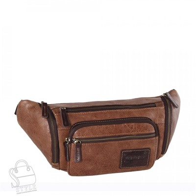 Сумка мужская кожаная 1395TR brown Tough Ryder