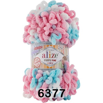 Пряжа Alize Puffy Fine Color