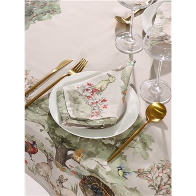Набор кухонный «Этель» Forest landscape: скатерть 148×112±2 см с ГМВО, салфетка 40×40 см - 4 шт.