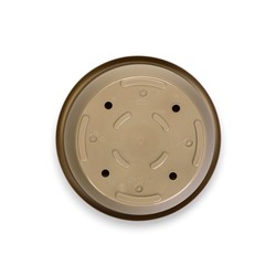 Горшок для цветов с поддоном «Рябина», 22 л, пластиковый, цвет латте