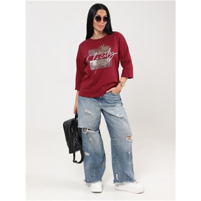 Футболка "Хоста" (Бордовый)