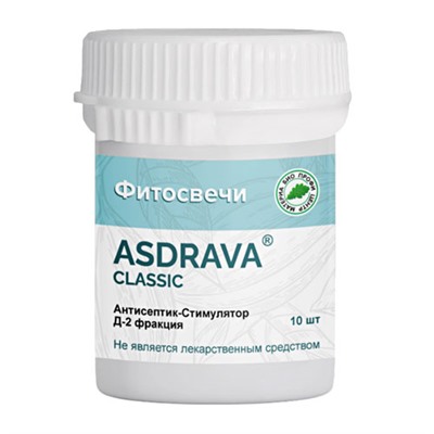 Фитосвечи ASDRAVA CLASSIC в банке 10 шт