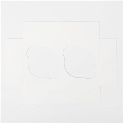 Коробка для капкейков «Новый год: Снежный подарок» 10×16×10 см