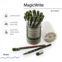 Ручка шариковая 0.5 мм "MagicWrite.МИЛИТАРИ. Хаки" синяя 20-0240/23 Bruno Visconti