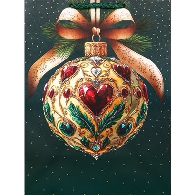 Пакет подарочный новогодний ламинированный, «Ёлка», 18×10×22.3 см