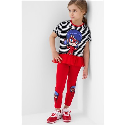Комплект трикотажный для девочек: джемпер (футболка), брюки (легинсы) PLAYTODAY, 1243356