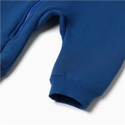 Комбинезон с капюшоном детский «Крошка Я» Blueberry, рост 80-86, синий