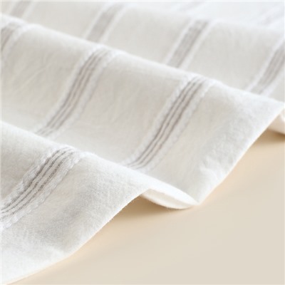 Постельное бельё 2-спальное SL Home Cotton lace, жаккард, белое