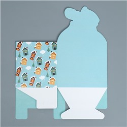 Коробка новогодняя для мини-букетов «С Новым годом», 12×17×10 см