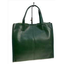 Женская сумка из натуральной кожи, цвет зеленый