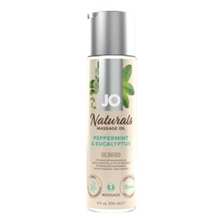 Массажное масло с ароматом перечной мяты и эвкалипта JO Naturals Peppermint   Eucalyptus - 120 мл.