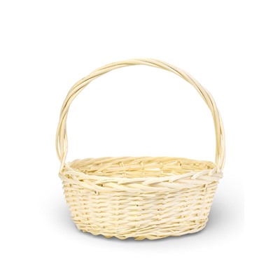 Корзина плетёная для хранения Acacia, с ручкой, бежевая, набор 3 шт.