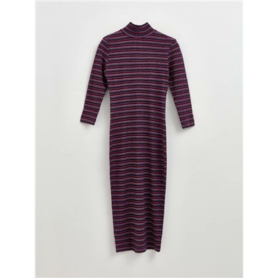 Платье женское CONTE LPL 836 Платье в полоску с мерцающим блеском