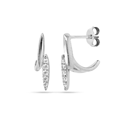 Серьги из серебра куб.циркон., МЦВА236