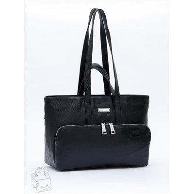 Сумка женская кожаная 1015C black Polina&Eiterou
