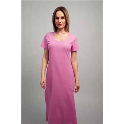 Однотонное женское платье-футболка Happyfox