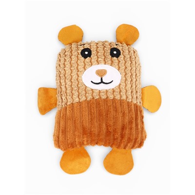 Мягкая игрушка для собак «Медведь», 20 см, с пищалкой, коричневая