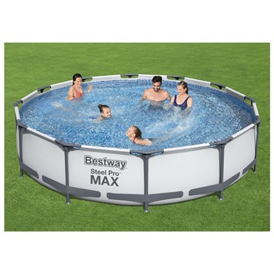 Бассейн каркасный Bestway Steel Pro MAX 56416, 366×76 см, фильтр-насос, круглый