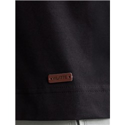 Свободная футболка из премиального хлопка с эластаном