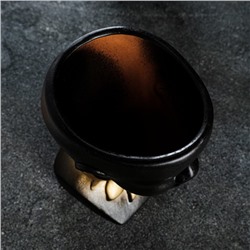 Декоративное кашпо для цветов «Негритянка», 1.3 л, 14×20×12 см, керамика, чёрное