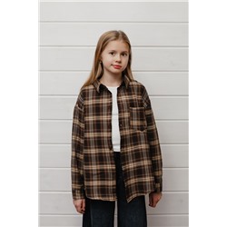 Рубашка подростковая коричневая