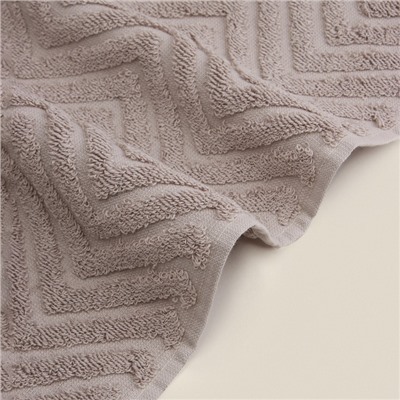 Полотенце махровое SL HOME: Geometry «Саббиа», 67×140 см, коричневое