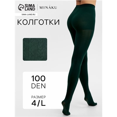 Женские колготки MINAKU 100 ден, хаки, размер 4/L