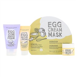 Too Cool for School, Мини-набор для ухода за кожей Egg-ssential, набор из 4 компонентов