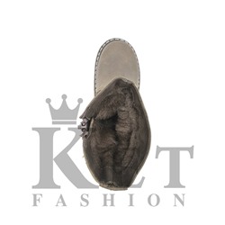 Монголки детские коричневые, войлочная подошва