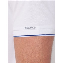 Футболка с V-вырезом из премиального хлопка с эластаном