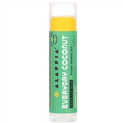 Alaffia, Everyday Coconut, растительный бальзам для губ, кокос и мята, 4,25 г (0,15 унции)