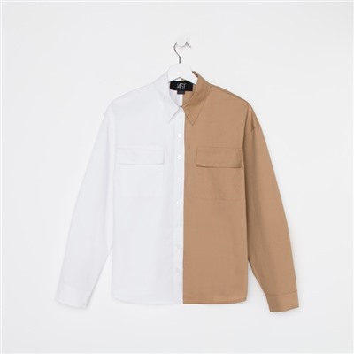 Рубашка женская MIST, размер 44-46, цвет белый, бежевый