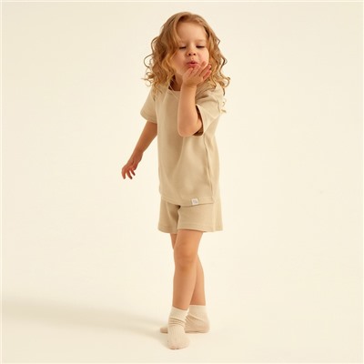 Пижама детская SL HOME, размер 38 (146-152 см), бежевая