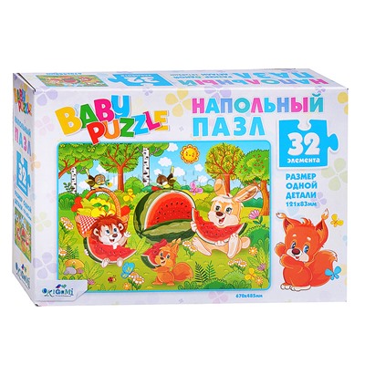 Пазлы напольные 32 "Арбуз"