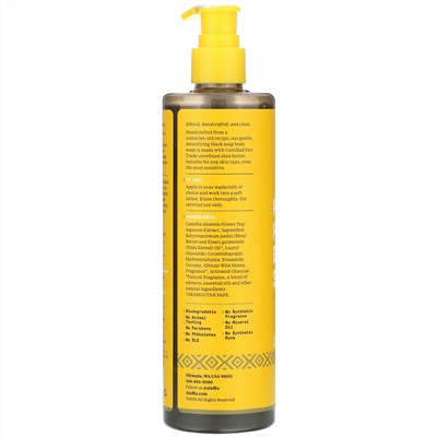 Alaffia, Authentic African Black Soap Body Wash, Charcoal Honey, 12 fl oz (354 ml)