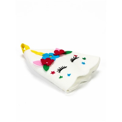 Шапка для бани и сауны «Лера», полиэстер, детская, белая