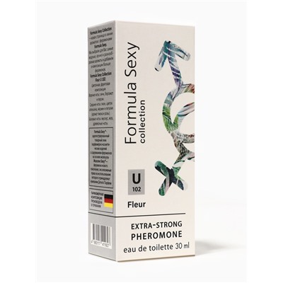 Туалетная вода женская с феромонами Formula Sexy collection Fleur U102, 30 мл