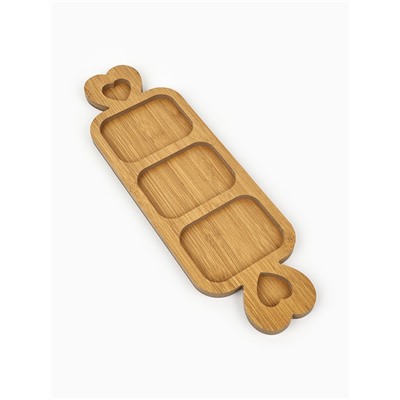 УЦЕНКА Подарочный набор посуды «Домашние мелочи», домик 24×21 см, менажница 40×12.3 см