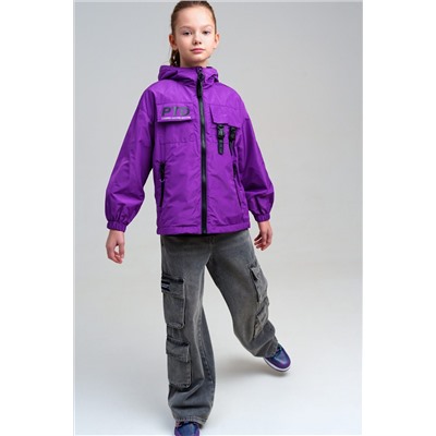 Куртка текстильная с полиуретановым покрытием для девочек (ветровка) PLAYTODAY, 1231509