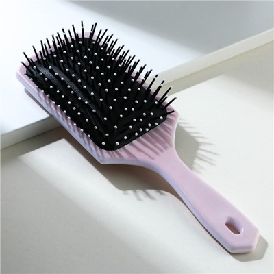 Массажная расчёска прямоугольная «Расческа красотки», 23.4×7.6 см, Beauty Fox