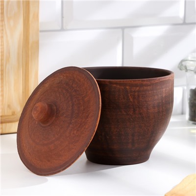 Горшок для запекания «Классика», 600 мл, красная глина