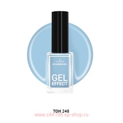 JEANMISHEL Лак Nude collection с эффектом геля тон 248 небесно-голубой 12мл
