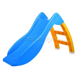 Игровая горка "Дельфин" (голубой/желтый)
