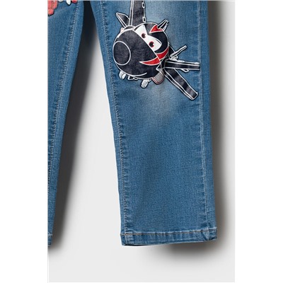 Брюки текстильные джинсовые для мальчиков PLAYTODAY, 1240600