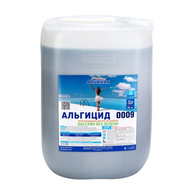 Альгицид Aqualeon непенящийся пролонгированного действия, 30 л (30 кг)