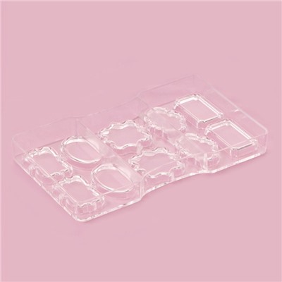 Форма для конфет и шоколада «Рамочка», 10 ячеек, 20×12×2.5 см, прозрачная