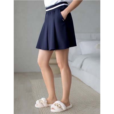 Юбка-шорты из эластичного футера-двухнитки